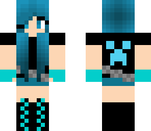 cyan girl cool