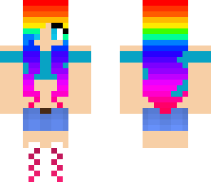 rainbow styled girl
