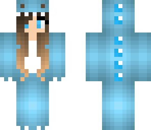blue dino girl