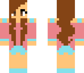 pink and blue girl