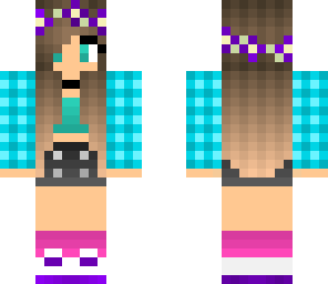 crazy colorful party girl