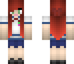 red haired school girl