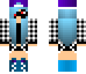 blue and purple gamer girl