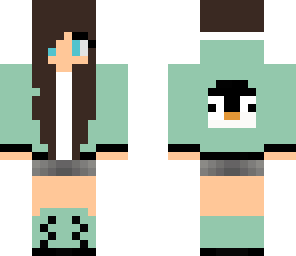 blue penguin girl