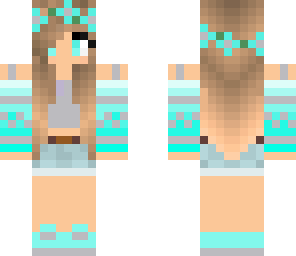 teal ombre girl edited