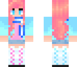 pink and blue