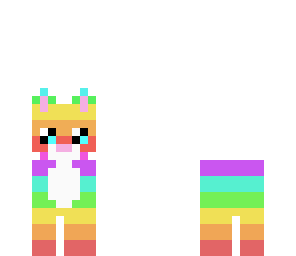 cat head rainbow
