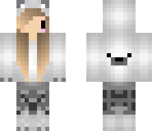 edited polar bear skin