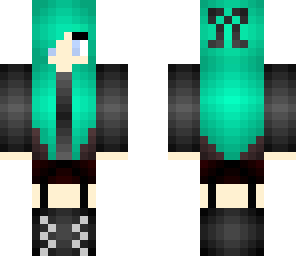 teal hair goth