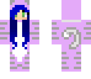 cat suit blue hair