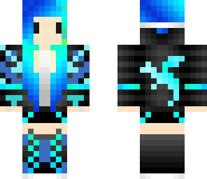 cool blue girl