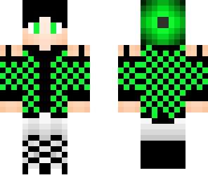 greennblack checkered