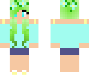 spring green girl