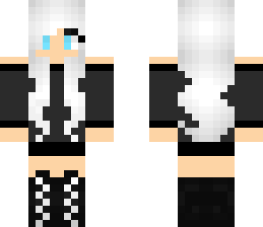 white haired girl