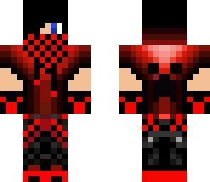 red boy with blue eye