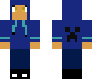 blue hoodie boy