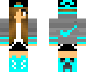 blue nike girl