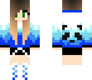 cute panda girl with tie-die shirt