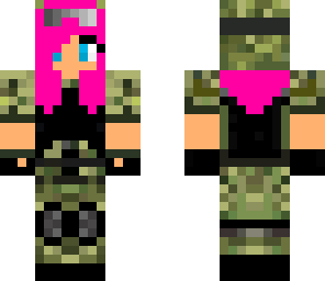 pink army girl