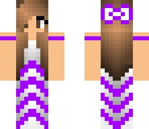purple chevron girl