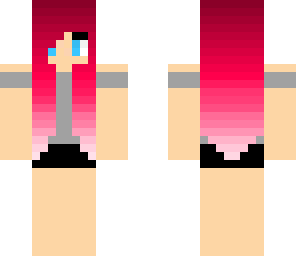 red-pink haired girl