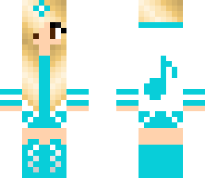 hot light blue chic model