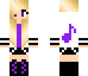purple music girl