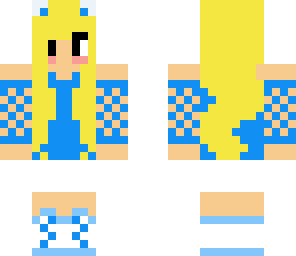 cute blue girl skin
