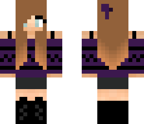 black and purple girl two