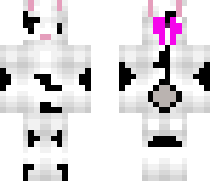 black and white bunny