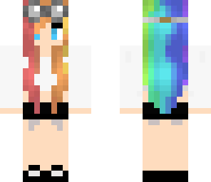 rainbow hair girl