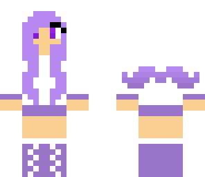 purple mustache girl