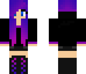 purple emo girl