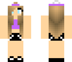 purple hot hat girl