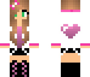 pink heart girl