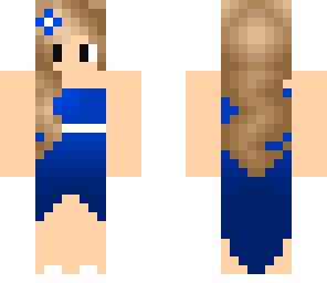 blue dress