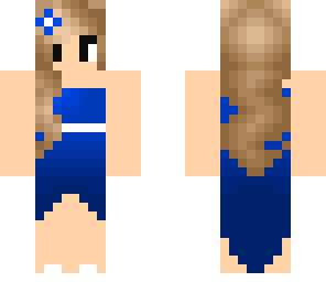 blue dress