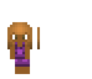 mini person in a dress