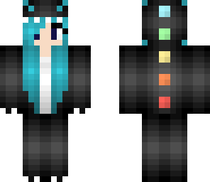 blue hair dino girl edit