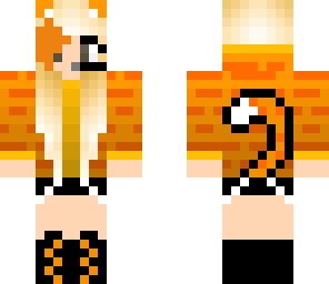 orange cat girl