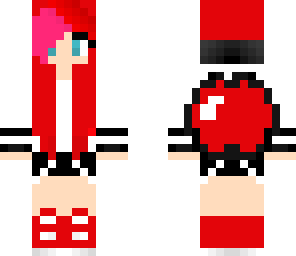 red apple girl