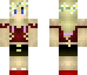 blonde girl with flower crown
