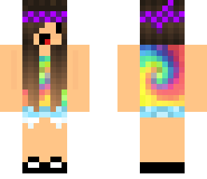 derpy tye dye girl w pink bandana