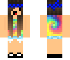 derpy tye dye girl w dark blue bandana