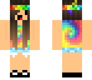derpy tye dye girl w rainbow bandana