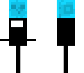 blue slime in a suit