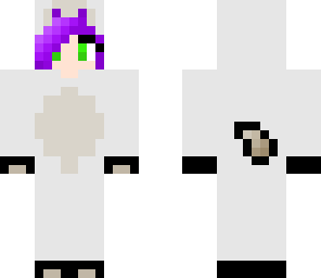 goat onsie purple hair