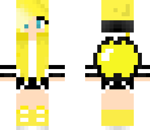 yellow apple girl