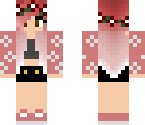 cherry pink hair girl