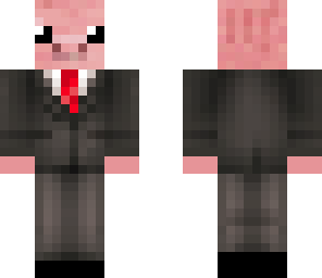 kawaii pig in tux